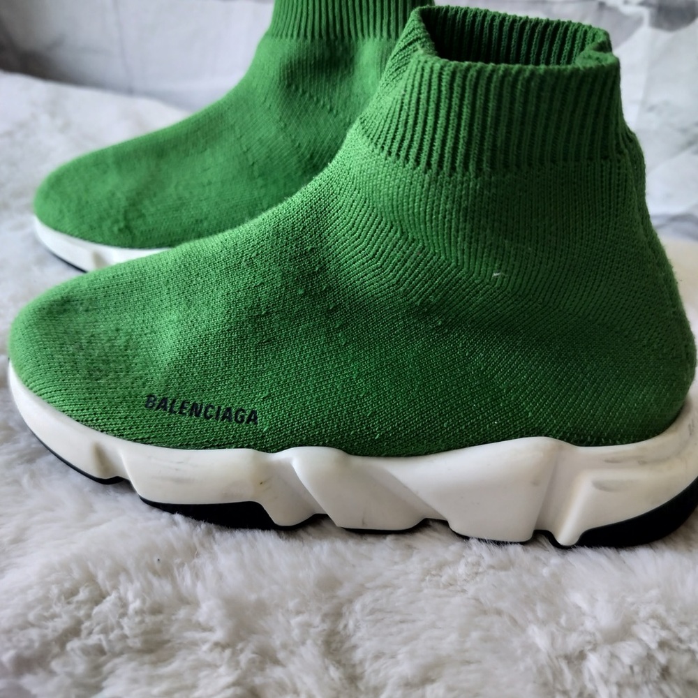 Balenciaga Vibrant Green Sock Sneakers